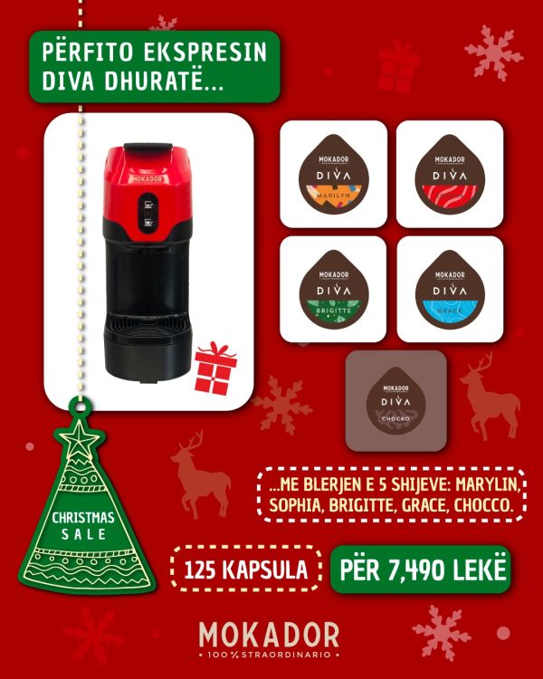 Ekspresi Diva Falas me blerjen e 125 kapsulave Mokador